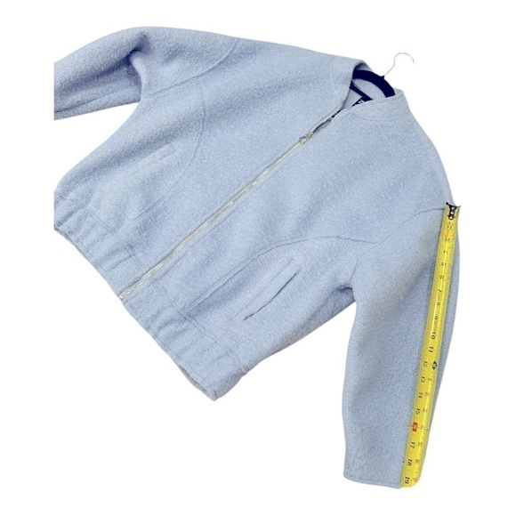 Zara Oversize Zip Bomber Jacket Sky Blue size XS-S - Picture 11 of 11